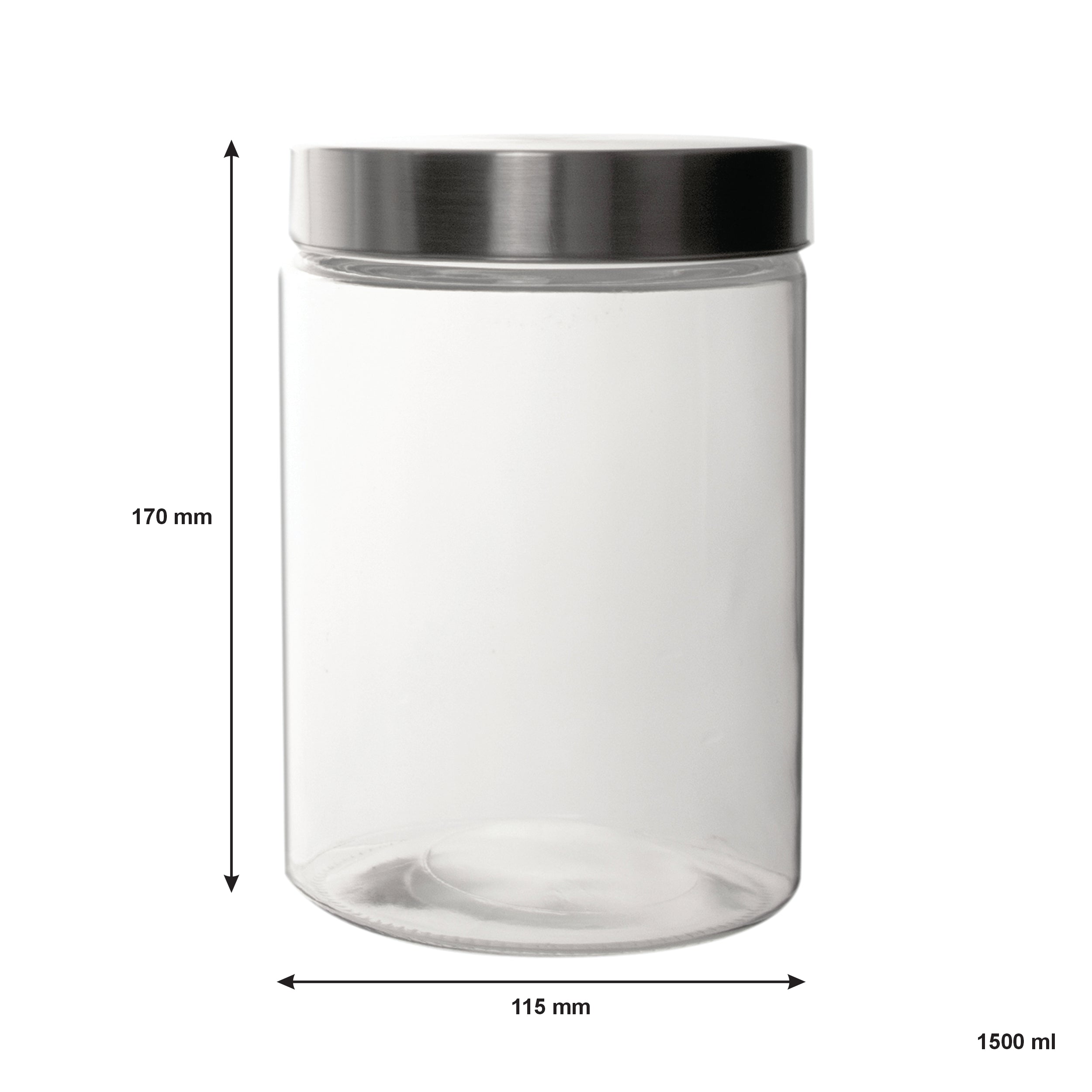 CONSOL CHICAGO CANISTERS WITH STAINLESS STEEL LIDS 3PK SET