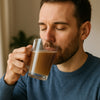 REGENT LATTE GLASS BULLET SHAPE MUG, (350ML)