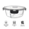 CONSOL MADRID ROUND 3 DIVISION STORAGE CONTAINER WITH CLIP LID, 910ML