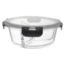 CONSOL MADRID 3 DIVISION ROUND STORAGE CONTAINER WITH CLIP LID, 910ML (180MM DIAX75MM)