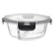 CONSOL MADRID 3 DIVISION ROUND STORAGE CONTAINER WITH CLIP LID, 910ML (180MM DIAX75MM)