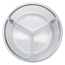 CONSOL MADRID 3 DIVISION ROUND STORAGE CONTAINER WITH CLIP LID, 910ML (180MM DIAX75MM)