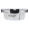 CONSOL MADRID 3 DIVISION ROUND STORAGE CONTAINER WITH CLIP LID, 910ML (180MM DIAX75MM)