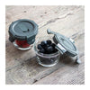 CONSOL ROUND GLASS BABY FOOD CONTAINERS WITH VENTED CLIP LIDS 2PK, 130ML