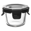 CONSOL ROUND GLASS BABY FOOD CONTAINER WITH VENTED CLIP LID (2 PCS), 130ML (85X85x65MM)