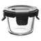 CONSOL ROUND GLASS BABY FOOD CONTAINER WITH VENTED CLIP LID (2 PCS), 130ML (85X85x65MM)