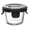 CONSOL ROUND GLASS BABY FOOD CONTAINER WITH VENTED CLIP LID (2 PCS), 130ML (85X85x65MM)