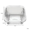 CONSOL SANTORINI 3 SQUARE GLASS BOWLS 140ML ON A BAMBOO SERVING BOARD 4PCS SET
