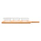 CONSOL SANTORINI 3 CLEAR SQUARE GLASS BOWLS (140ML) ON A BAMBOO SERVING BOARD, (440X105X50MM)