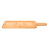 CONSOL SANTORINI 3 SQUARE GLASS BOWLS 140ML ON A BAMBOO SERVING BOARD 4PCS SET