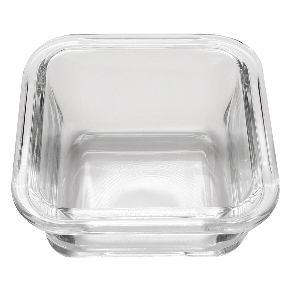 CONSOL SANTORINI 3 SQUARE GLASS BOWLS 140ML ON A BAMBOO SERVING BOARD 4PCS SET