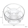 CONSOL GENOA GLASS SERVING BOWL WITH 5 SECTIONS, 250MM DIA