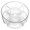 CONSOL GENOA GLASS SERVING BOWL WITH 5 SECTIONS, 250MM DIA