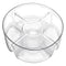 CONSOL GENOA GLASS SERVING BOWL WITH 5 SECTIONS, (250MM DIAX80MM)