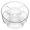 CONSOL GENOA GLASS SERVING BOWL WITH 5 SECTIONS, (250MM DIAX80MM)