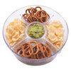 CONSOL GENOA GLASS SERVING BOWL WITH 5 SECTIONS, 250MM DIA