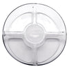 CONSOL GENOA GLASS SERVING BOWL WITH 5 SECTIONS, 250MM DIA