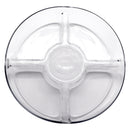 CONSOL GENOA GLASS SERVING BOWL WITH 5 SECTIONS, (250MM DIAX80MM)