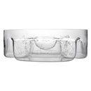 CONSOL GENOA GLASS SERVING BOWL WITH 5 SECTIONS, (250MM DIAX80MM)
