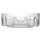 CONSOL GENOA GLASS SERVING BOWL WITH 5 SECTIONS, (250MM DIAX80MM)