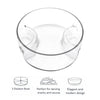 CONSOL GENOA GLASS SERVING BOWL WITH 3 SECTIONS, 250MM DIA