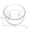 CONSOL GENOA GLASS SERVING BOWL WITH 3 SECTIONS, 250MM DIA