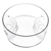 CONSOL GENOA GLASS SERVING BOWL WITH 3 SECTIONS, 250MM DIA