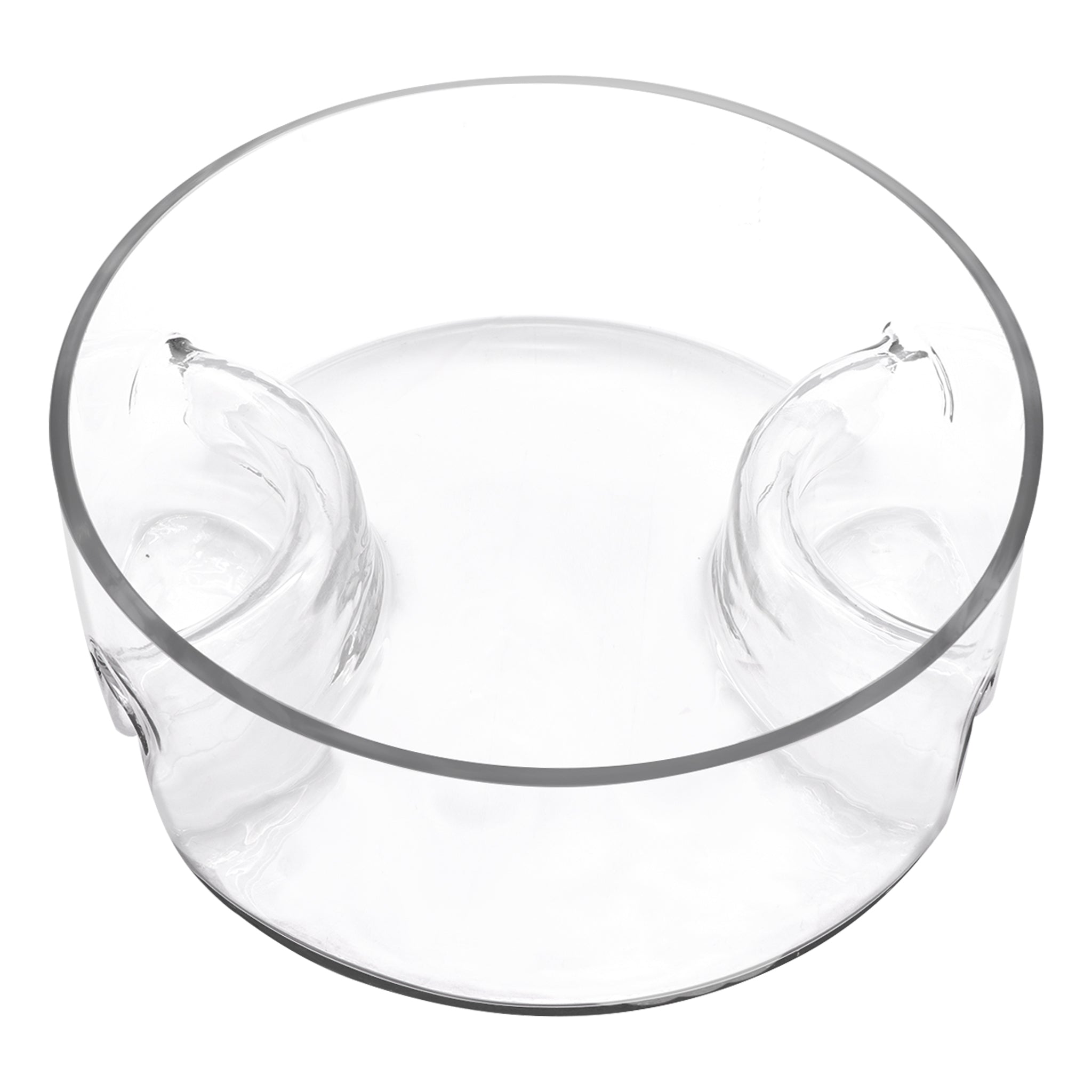 CONSOL GENOA GLASS SERVING BOWL WITH 3 SECTIONS, 250MM DIA