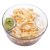 CONSOL GENOA GLASS SERVING BOWL WITH 3 SECTIONS, 250MM DIA