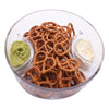 CONSOL GENOA GLASS SERVING BOWL WITH 3 SECTIONS, 250MM DIA