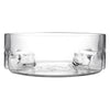 CONSOL GENOA GLASS SERVING BOWL WITH 3 SECTIONS, 250MM DIA
