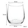 CONSOL GENOA GLASS PUNCH BOWL, 6 GLASSES 340ML AND PLASTIC LADLE 8PCS SET,  11L