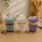 CONSOL LUGO GLASS TRAVEL MUG WITH PURPLE PLASTIC LID, 320ML