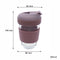CONSOL LUGO GLASS TRAVEL MUG WITH PURPLE PLASTIC LID, 320ML