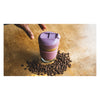 CONSOL LUGO GLASS TRAVEL MUG WITH PURPLE PLASTIC LID, 320ML