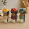 CONSOL LUGO LAYER LUX CUP WITH GREEN PLASTIC LID AND GREY SPOON, 480ML