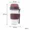 CONSOL LUGO LAYER LUX CUP WITH PURPLE PLASTIC LID AND GREY SPOON, 480ML