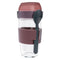 CONSOL LUGO LAYER LUX CUP WITH PURPLE PLASTIC LID AND GREY SPOON, 480ML