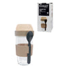 CONSOL LUGO LAYER LUX CUP WITH BEIGE PLASTIC LID AND GREY SPOON, 480ML