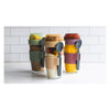 CONSOL LUGO LAYER LUX CUP WITH BEIGE PLASTIC LID AND GREY SPOON, 480ML