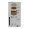 CONSOL LUGO LAYER LUX CUP WITH BEIGE PLASTIC LID AND GREY SPOON, 480ML