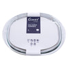 CONSOL TOLEDO OVAL RIBBED GLASS CASSEROLE WITH LID, 3.5 L