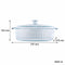 CONSOL TOLEDO OVAL RIBBED GLASS CASSEROLE WITH LID, 3.5 L