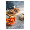 CONSOL TOLEDO OVAL RIBBED GLASS CASSEROLE WITH LID, 2.8L