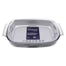 CONSOL VIGO RECTANGULAR GLASS BAKING DISH WITH GREY PLASTIC LID, 2.7L