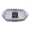 CONSOL VIGO RECTANGULAR GLASS BAKING DISH WITH GREY PLASTIC LID, 2.7L