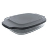 CONSOL VIGO RECTANGULAR GLASS BAKING DISH WITH GREY PLASTIC LID, 2.7L