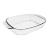 CONSOL VIGO RECTANGULAR GLASS BAKING DISH WITH GREY PLASTIC LID, 2.7L