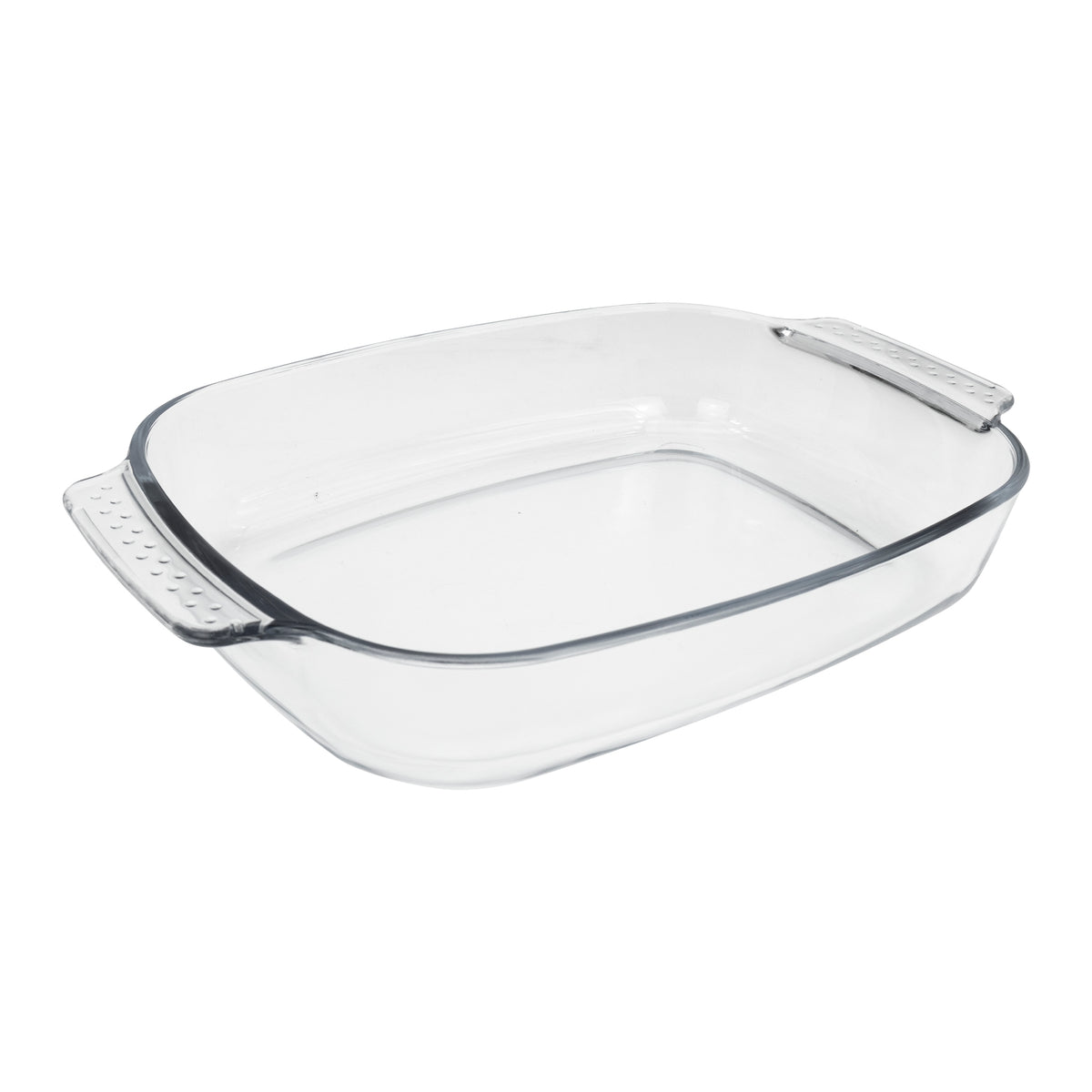 CONSOL VIGO RECTANGULAR GLASS BAKING DISH WITH GREY PLASTIC LID, 2.7L