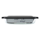 CONSOL VIGO RECTANGULAR GLASS BAKING DISH WITH GREY PLASTIC LID, 2.7L